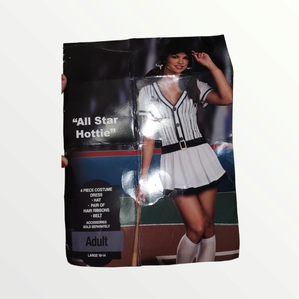 Dreamgirl "All star hottie" baseball costume size Large